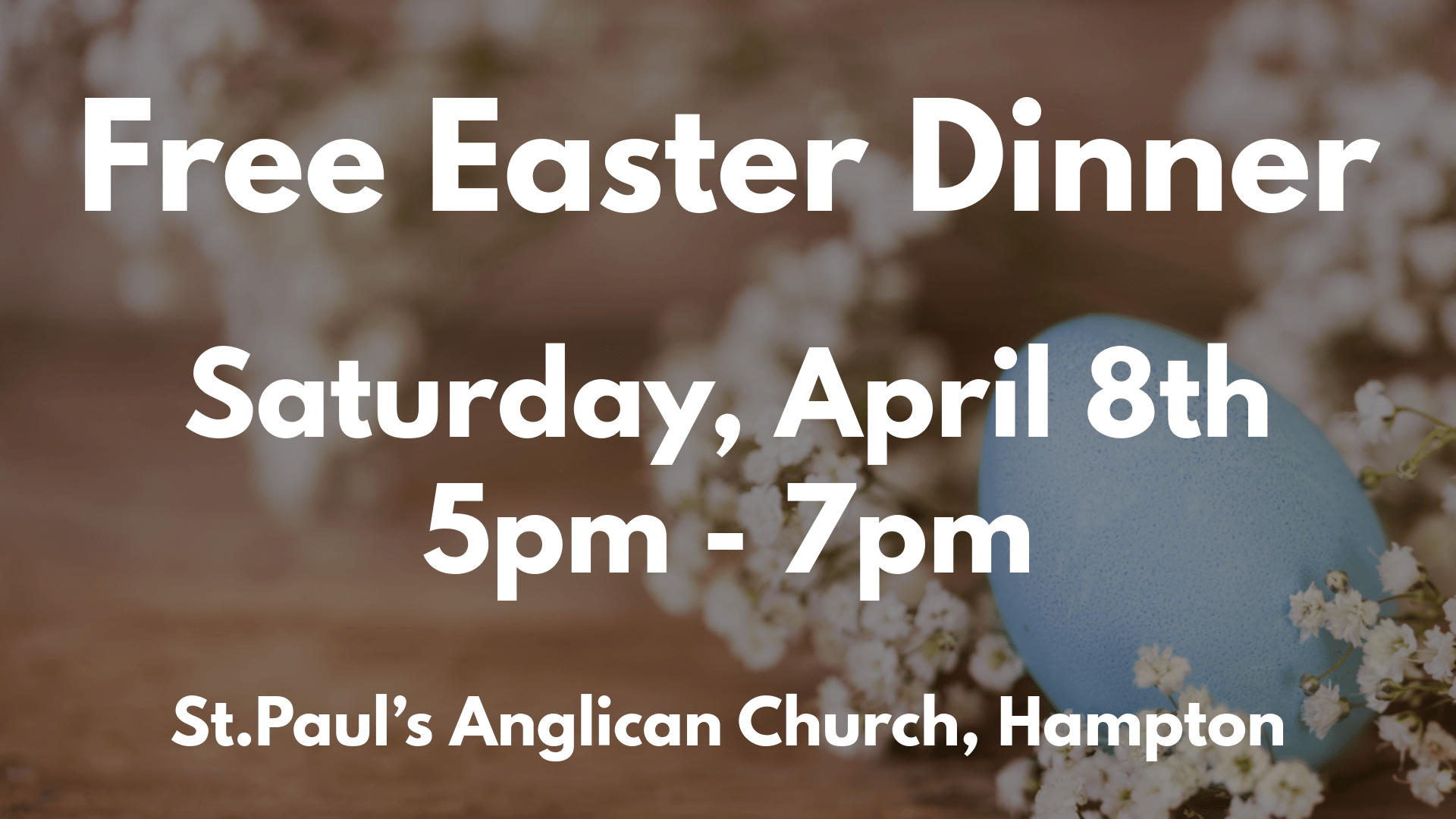 easter dinner simple graphic