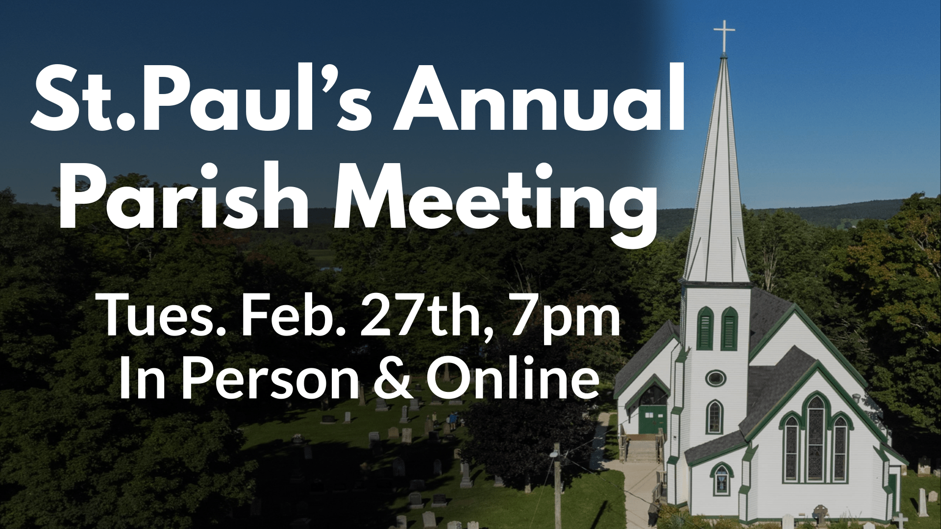 Annual parish meeting 2024 st paul s anglican church